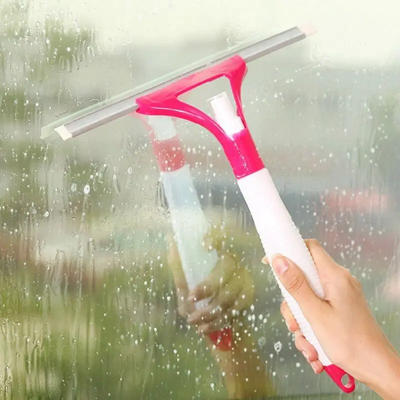 

Professional Window Wiper Soap Cleaner Squeegee Bathroom Mirror Car Blade Brush Random Color