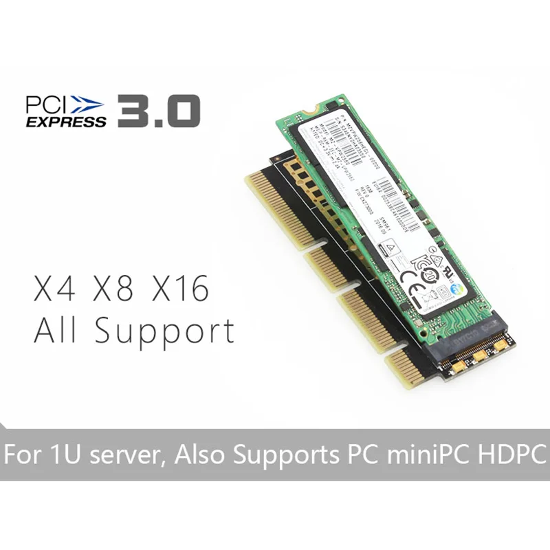 MX16-1U NVME адаптер NGFF модуль расширения M.2 к PCI-E 3 0 X4 X8 X16 для Mac os / Windows 8 10 Linux |