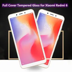 Полное покрытие закаленное Стекло для Xiaomi Redmi 6 Экран Защитная пленка для Xiaomi Redmi 6 защитный Стекло 5,45 дюймов