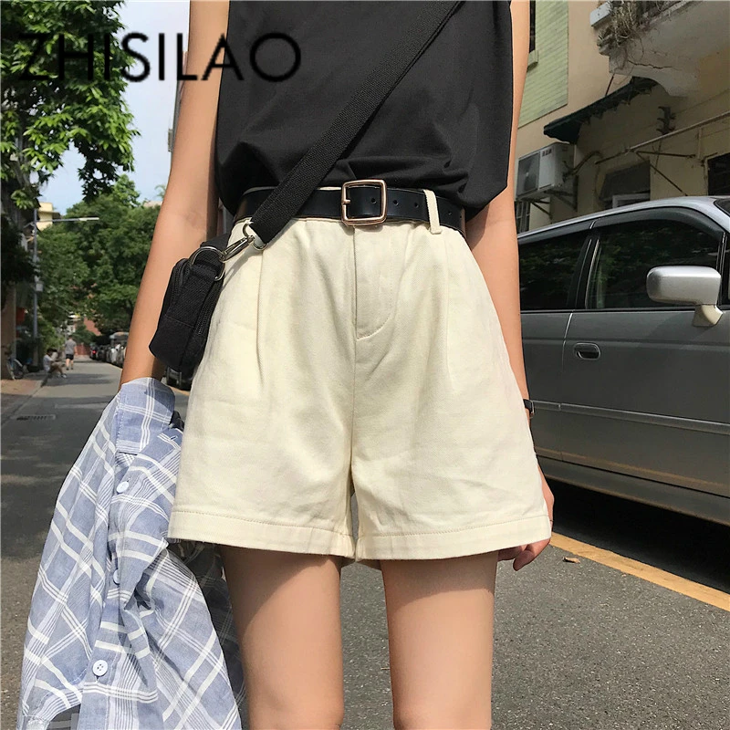 

Denim Short Pants Women 2019 Solid Loose Casual High Waist Short Feminino Summer Plus Size Boyfriends Short Femme Vintage Jeans