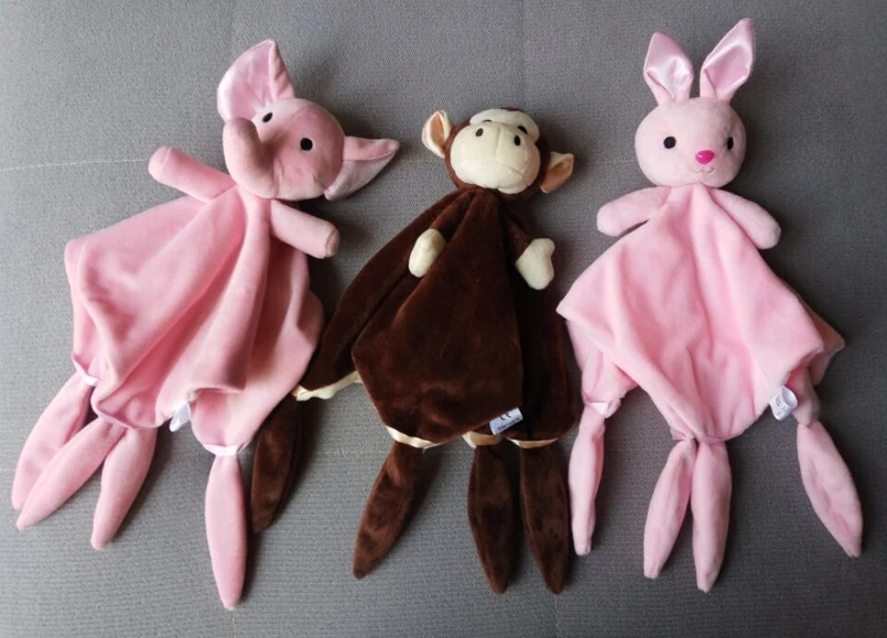 Новые мягкие, Полотенца детские игрушки успокоить спальный животного одеяльце-полотенце развивающие погремушки моллюск игрушки для
