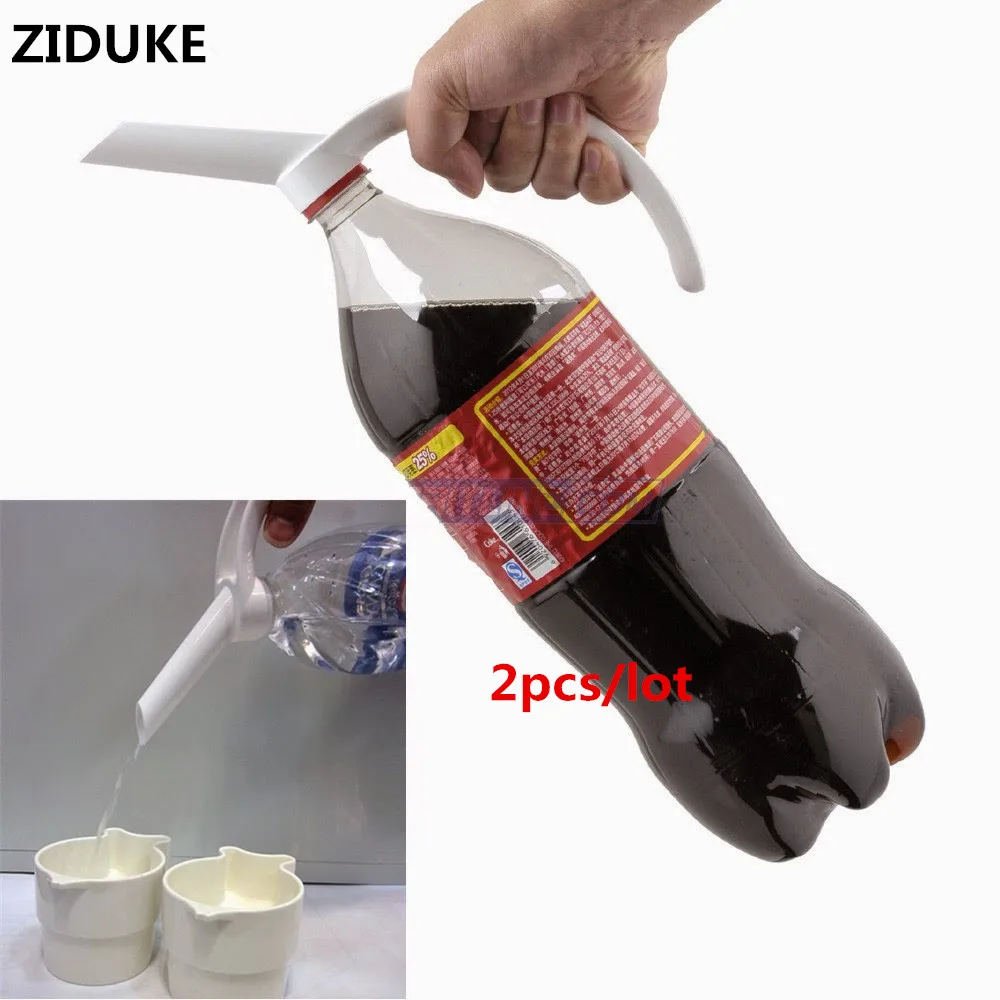 2pcs Creative Plastic Bottled Beverage Handle Soda Coke Drinkeware