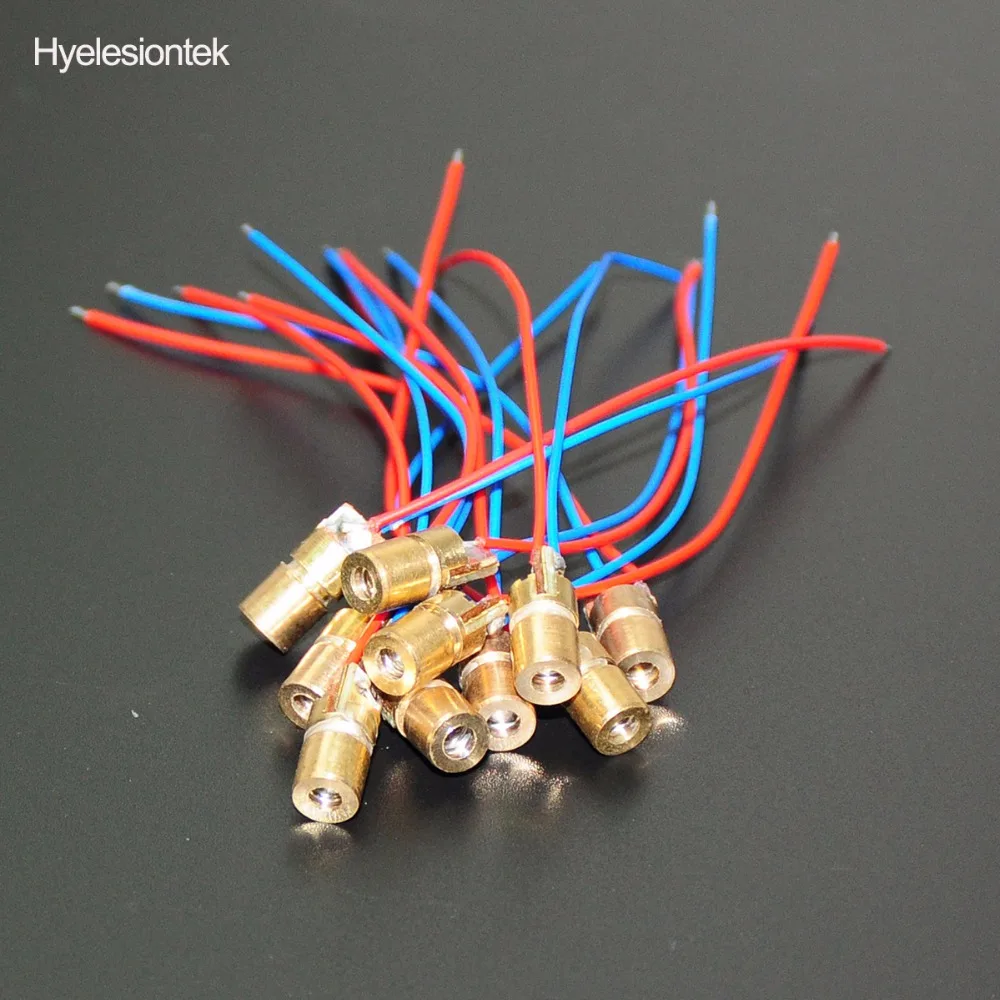 10pcs Laser Diodes 5MW 650 nm Diodo RED Dot Laser Diod Circuit 5V 5MW 650nm Module Pointer Sight Copper Head For Arduino (3)