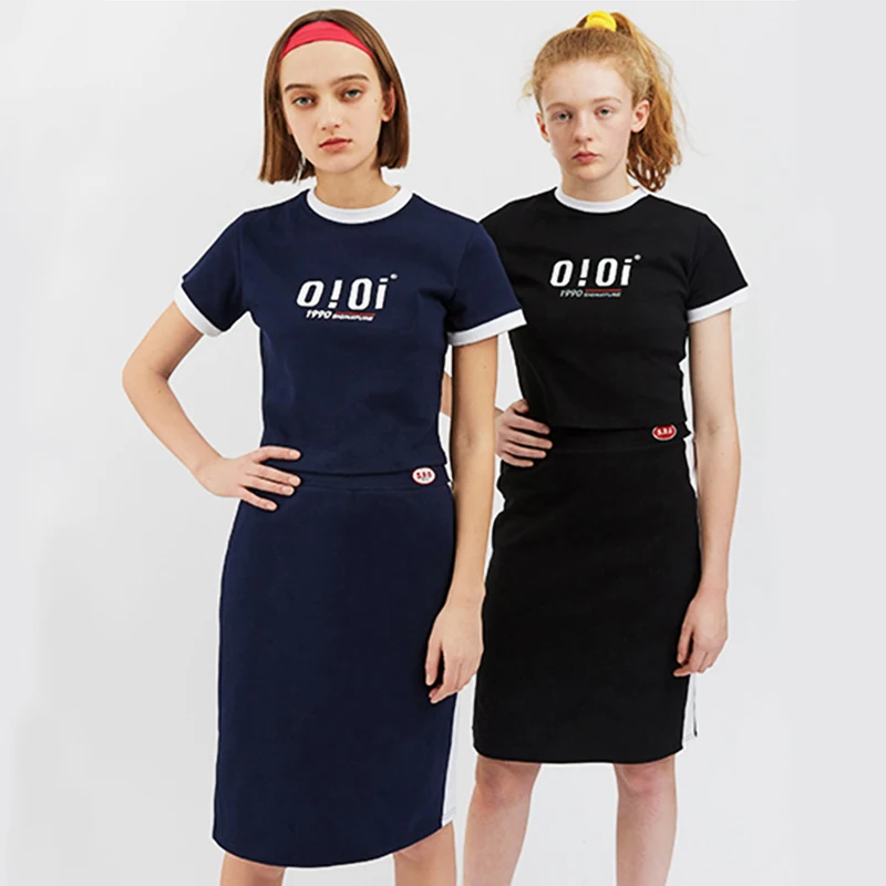 

2018 Summer New Short Sleeve O Neck Women Brief T-shirt Letters Print Cotton Black Blue Sexy Crop Top Fashion Tee Tops