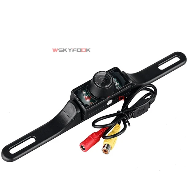 Waterproof 7 Infrared LED Night Vision Car License Plate Frame Rear