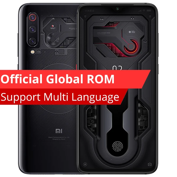 Global rom Xiaomi mi 9 mi 9, прозрачный смартфон, 12 Гб, 256 ГБ, Восьмиядерный процессор Snapdragon 855, камера 6,39 дюйма, 48 МП, дисплей, отпечаток пальца - Цвет: Global ROM