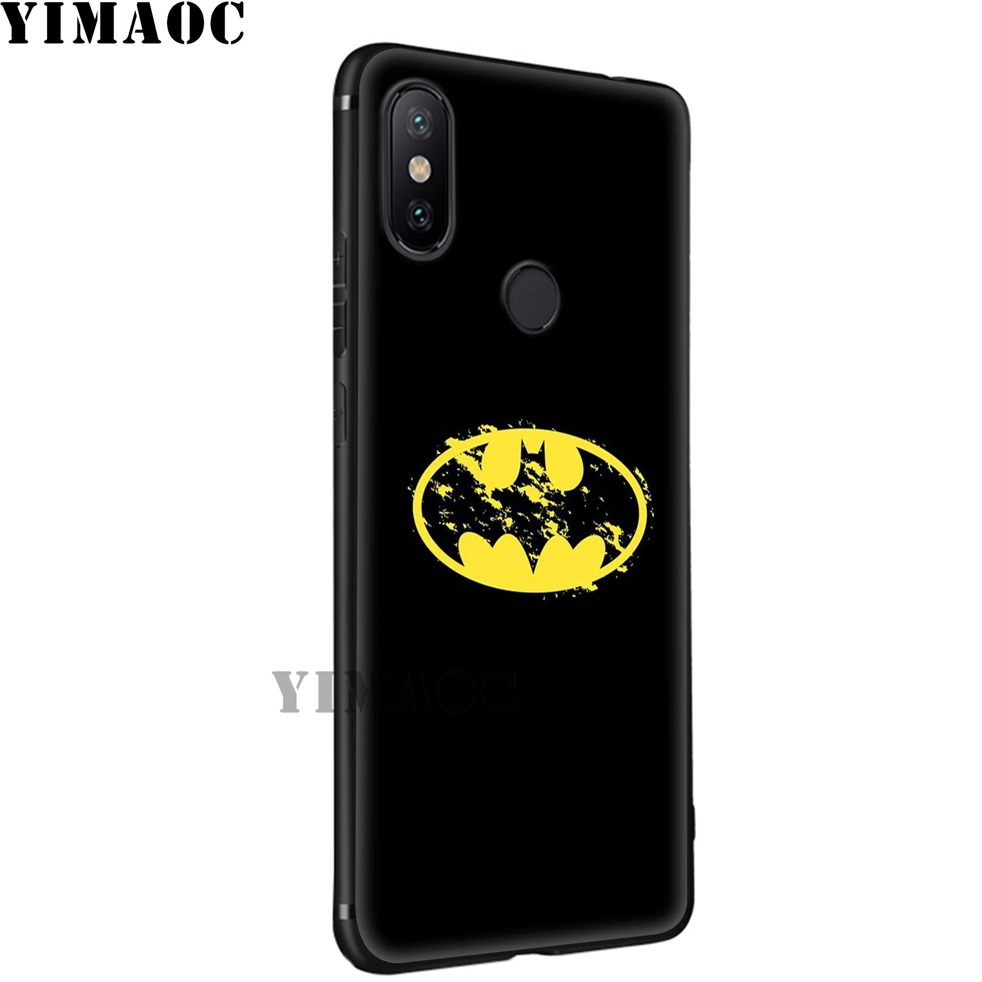 YIMAOC Batman Dark Knight Logo Soft Silicone Case for Xiaomi MI 9 8 Se 6 MAX 3 A1 A2 Lite MIA1 MIA2 Lite 6X 5X POCOPHONE F1
