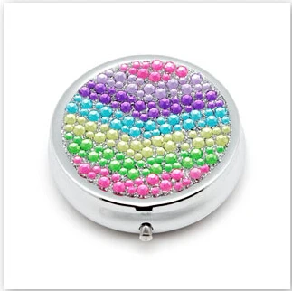 

100pcs/lot Fashion Style Classic Lady Round Tin Box Metal Storage Box Jewelry Case Candy Box pill case