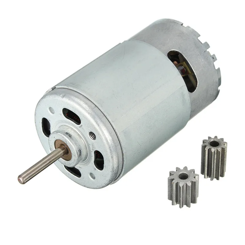 

DC Motor 12V 30000 RPM for Children Electric Car,RC Ride, Baby Car Electric Motor RS550 Gearbox 10 teeth Engine