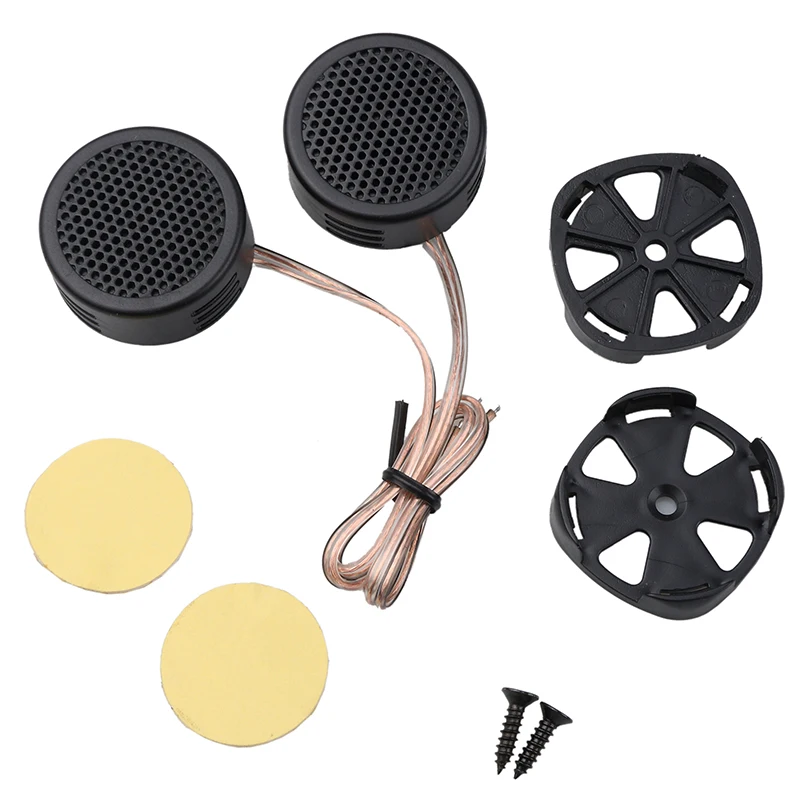 

Newest 1 pair 500w Mini Car Dome Tweeter High Efficiency Loudspeaker Loud Speaker Super Power Audio Sound for Mp3 Decoder Board