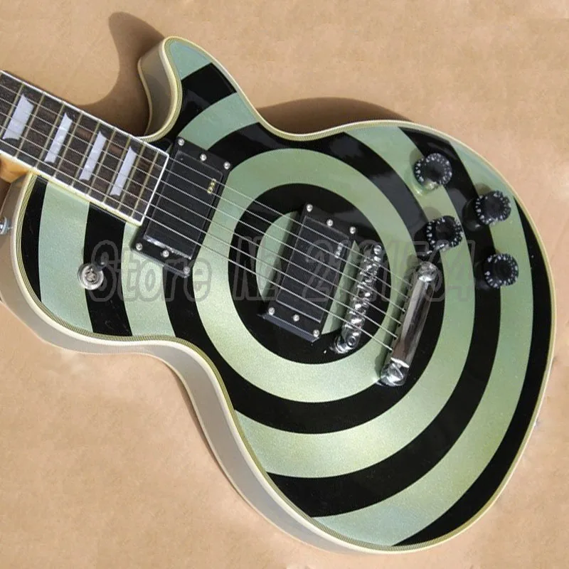 

Custom Electric Guitars NEW Zakk Wylde bullseye Rosewood Fingerboard Metallic Finish Paint Musical Instruments Guitarra