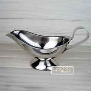 

Stainless steel steak sauce boat Lamp juice bucket Western food sauce pot Gravy Boats free shipping