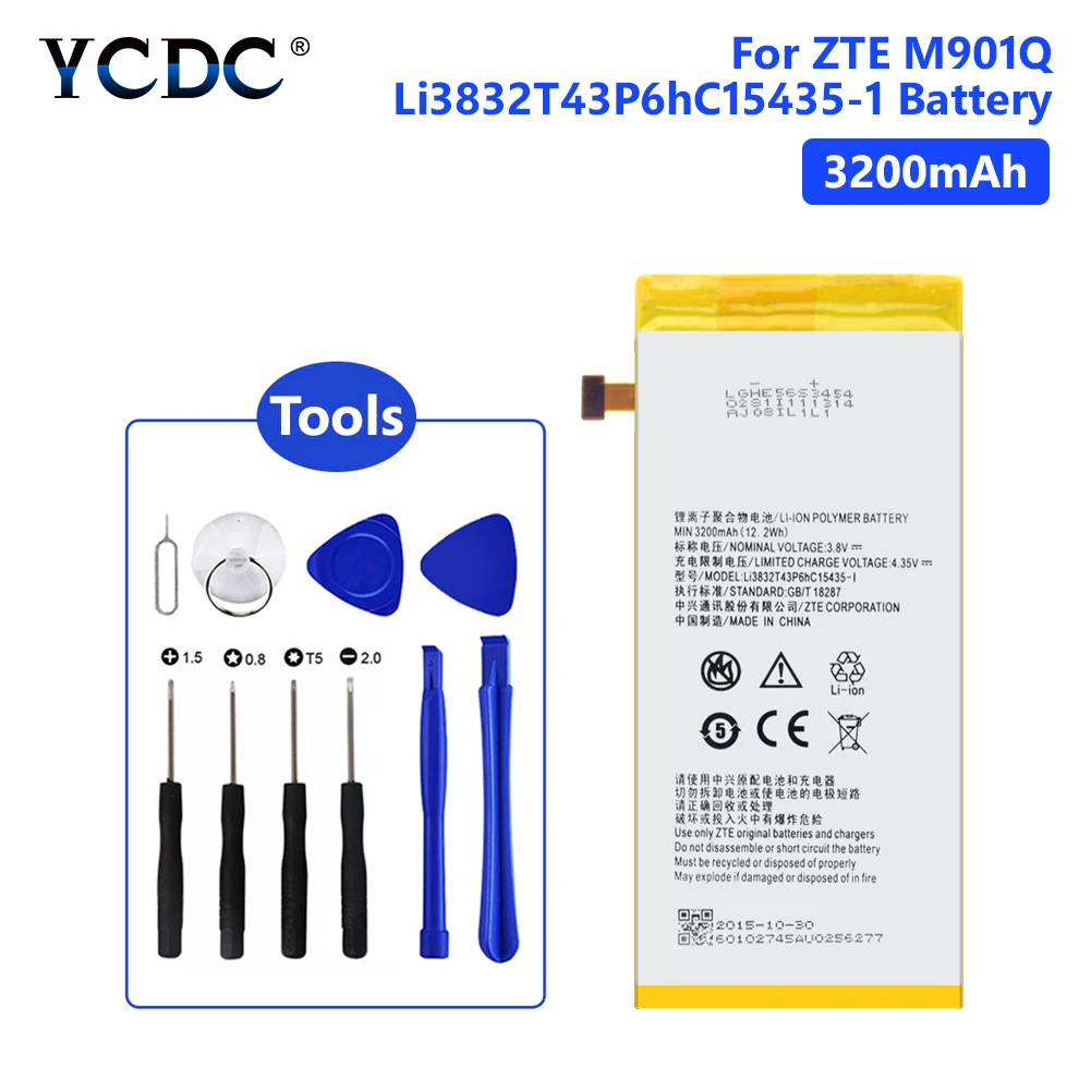 Аккумуляторная Li3832T43P6hC15435 1 батарея литиевый телефон батареи для ZTE M901Q M901C Z787 3 8 V