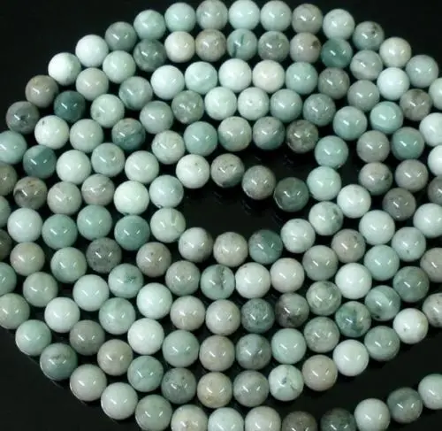 

ddh003594 48inch Chinese Tibet Natural Bluish White Jade Beads Long Necklace