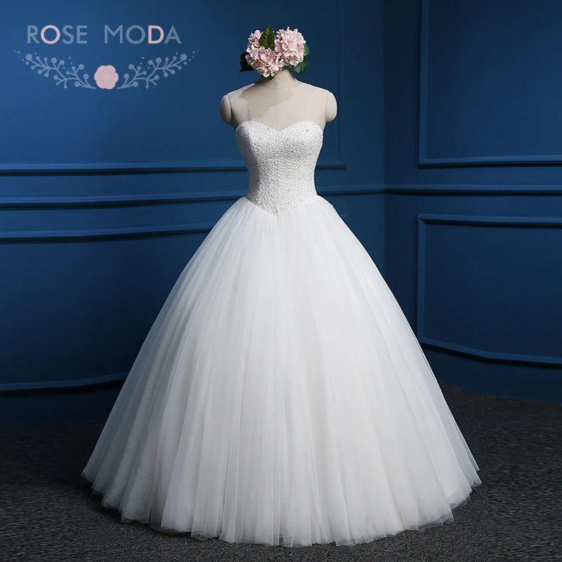Rose Moda Fully Beaded Corset Princess Wedding Ball Gown Crystal ... Rose Moda Fully Beaded Corset Princess Wedding Ball Gown Crystal ...