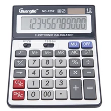Guangbo Solar Or Battery Calculators Portable Office Desktop Stationery Big Display Calculadora High Quality NC-1252