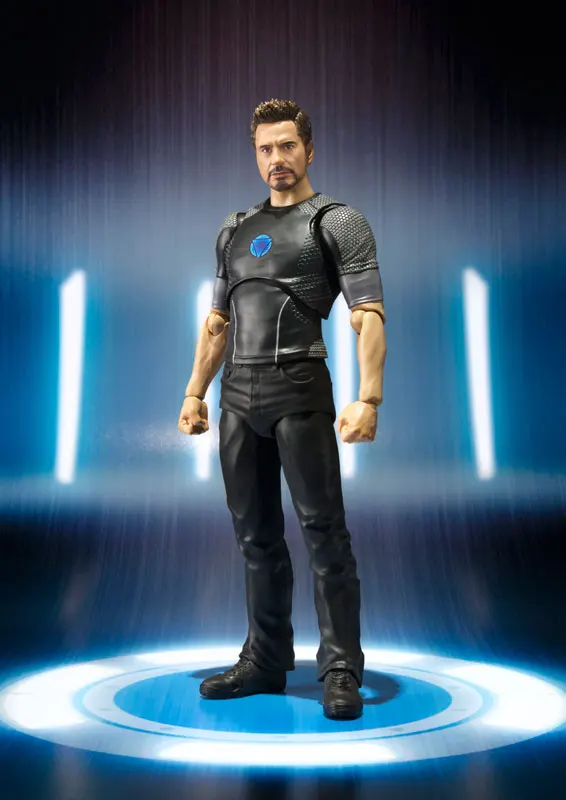 100% Оригинальные BANDAI spirches Tamashii NACES S. H. Figuarts (SHF) фигурка-Tony Stark от "IronMan"