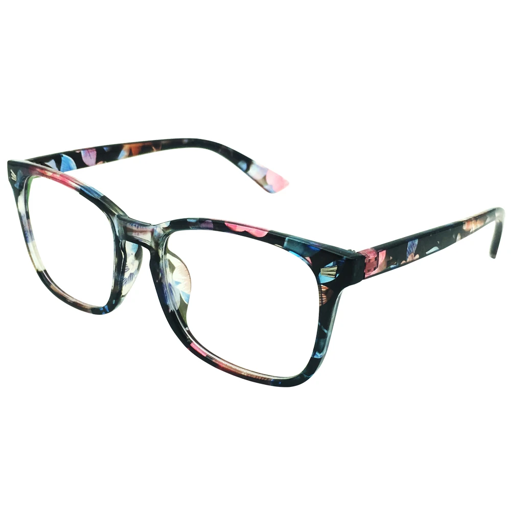 Oversize Prescription Glasses Mens Womens Eyewear Black Brown Floral