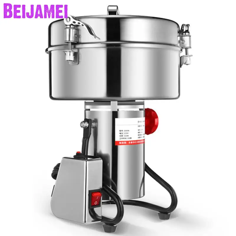

Beijamei Stainless Steel Commercial Herb Grinding 4500g Electric Black Pepper Grain Corn Flour Grinder Crusher Machine