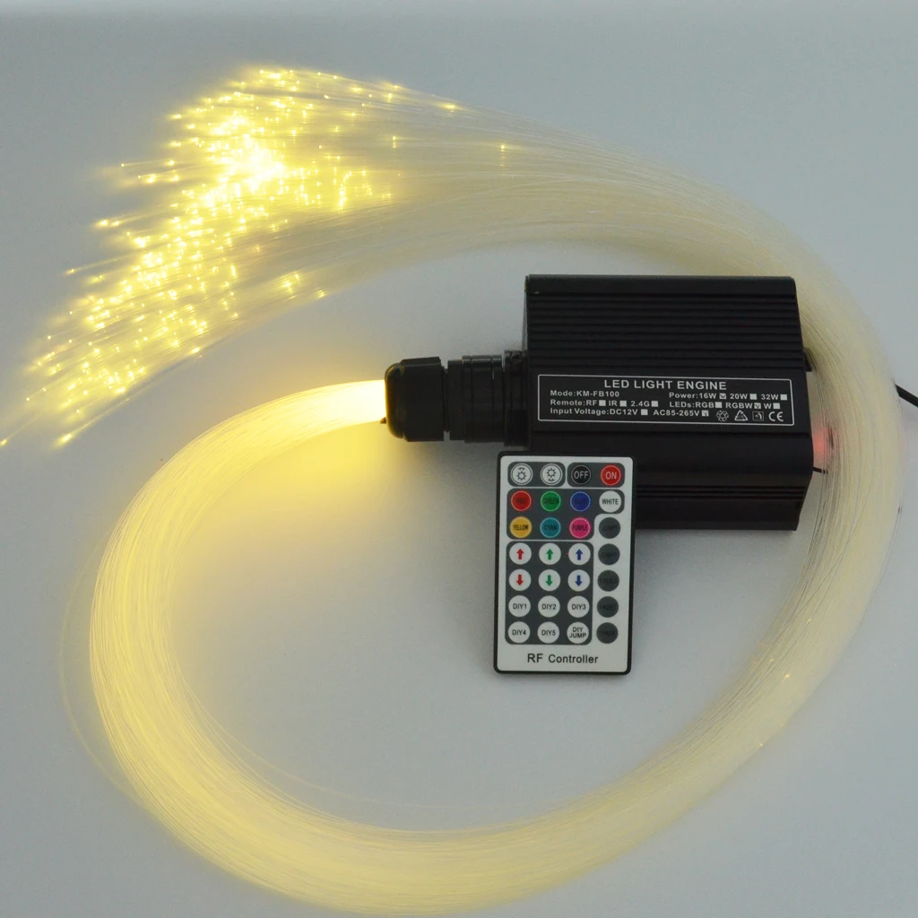 0.75mm 2M Plastic End Glow Opitcal Fiber for All Kind LED Light Engine Driver