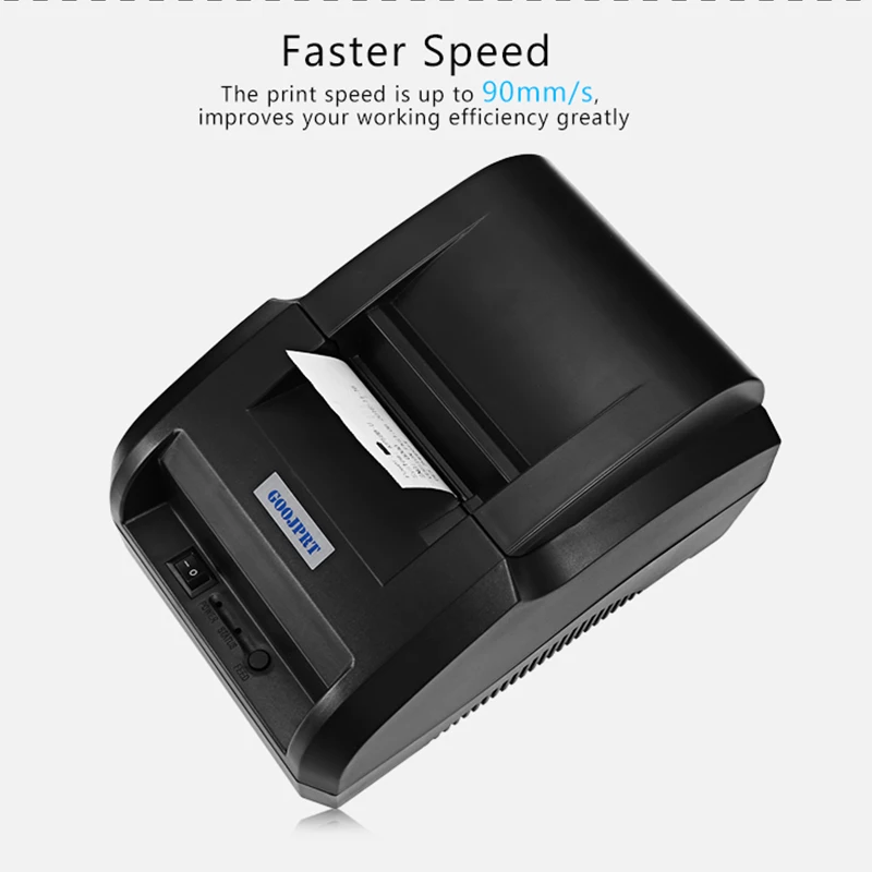 GZ5801 POS Thermal Receipt Printer Paper Roll 58mm Thermal Low Noise