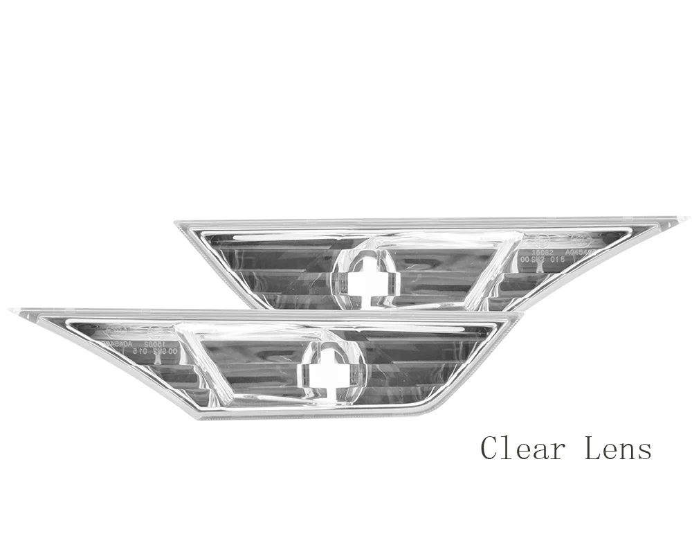 Прозрачные линзы Боковой Габаритные фары w/янтарный светодиодный лампы для 16+ 10-го Gen для Honda Civic
