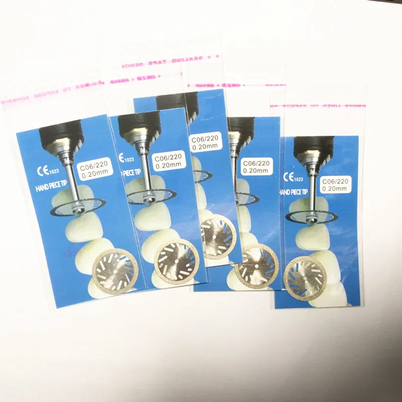 5pcs Dental Lab Diamond Disc for Dental Cutting Plaster 22mm x 0.20mm