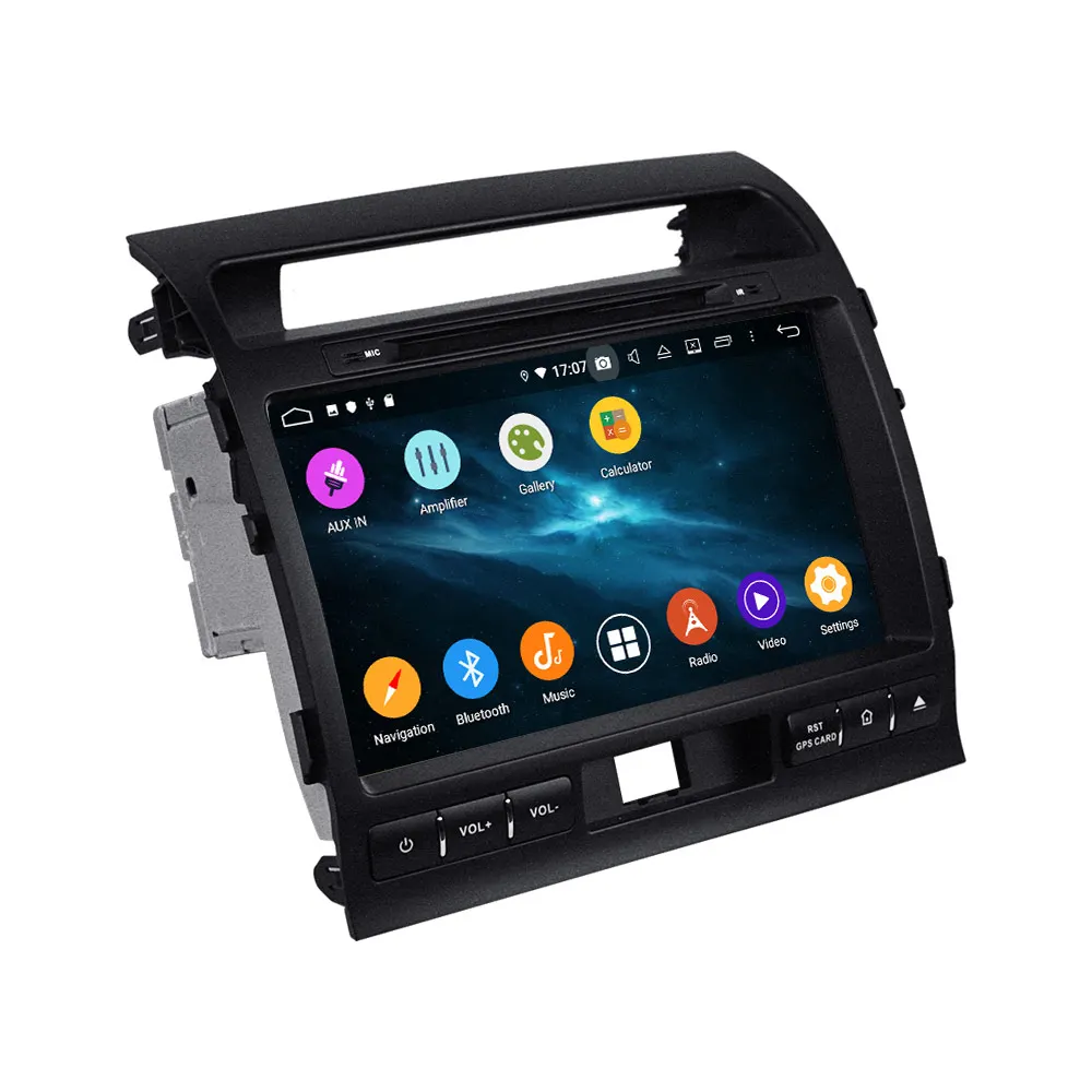 Excellent DSP Android 9.0 Car no DVD Player GPS Navigation for TOYOTA LAND CRUISER LC200 2008-2015 Auto stereo radio player multimedia Nav 3