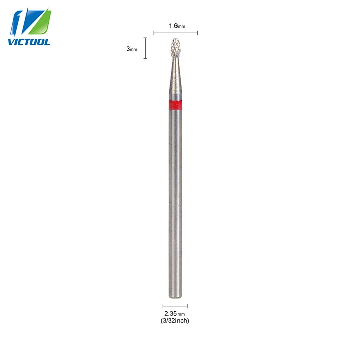 Вольфрамовые фрезы для ногтей, маленькая форма пламени, универсальная зернистость для электрической пилочки для ногтей, фрезы для педикюра, маникюрные инструменты 22