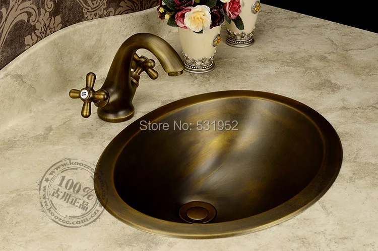 Us 183 49 20 Off Free Shipping Fashion Wash Basin Bronze Basin Handmade Copper Sink Antique Bronze Basin Brass Counter Basin Wholesale In