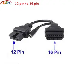 Ми-ТГУ-Би-s Здравствуйте 12 Pin 16 контактный разъем кабеля OBD OBDII Диагностический кабель для ми-цу-bis-Здравствуйте 12Pin OBD2 разъем