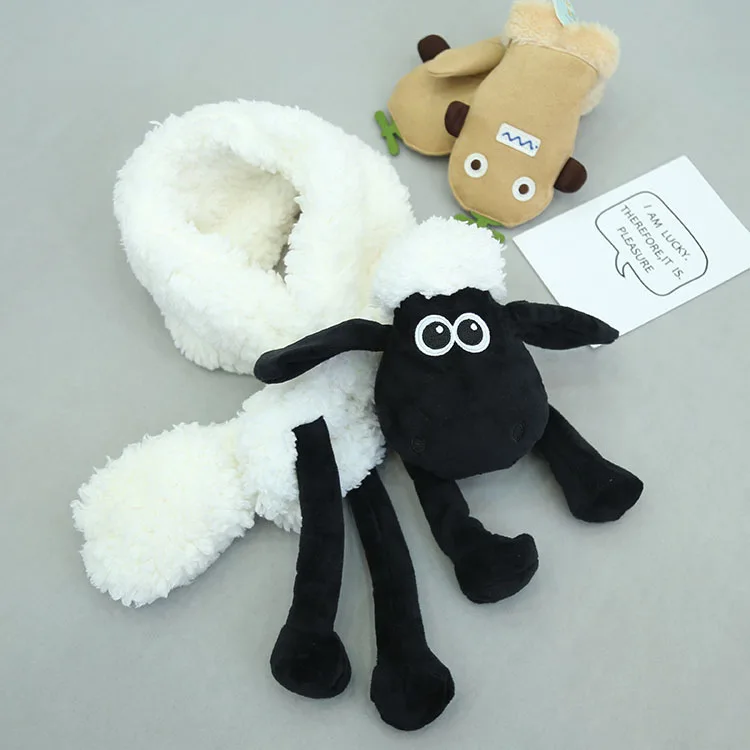 

70cm Foreign trade winter soft warm lamb scarf sheep plush toys for Birthday Christmas Present Lovers Gifts 1pcs