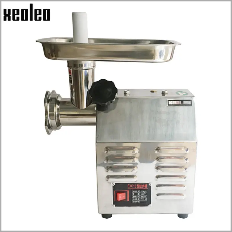 Xeoleo Commercial meat grinder 120kg/Hr Meat mincer 6&8MM thickness