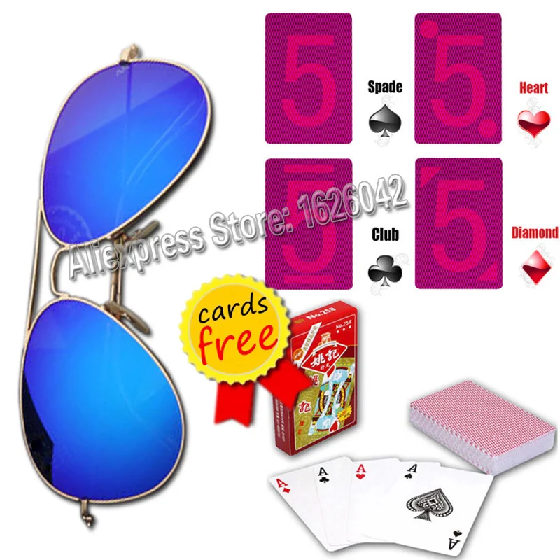 

Magic Glasses XF001 Invisible Playing Cards Glasses Magic Cheat Cards Perspective Poker Cards Anti Poker Cheat