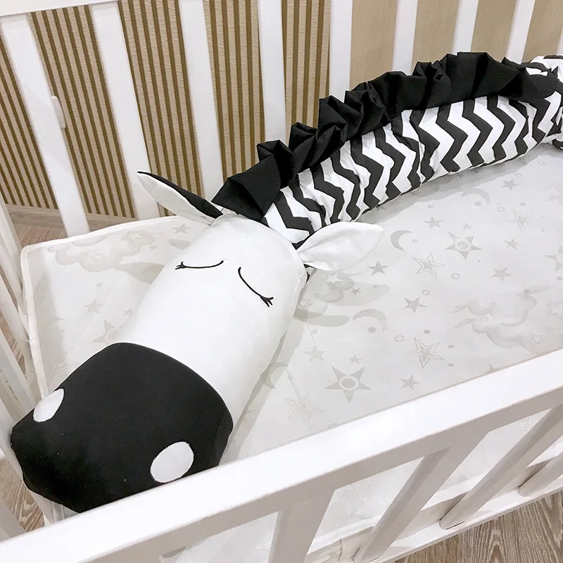 2 м детские мягкие бортики для кровати новорожденных кроватки бампер утешительная кукла подушка украшение в детскую комнату игрушки