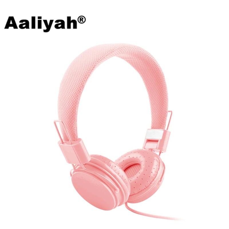 Aaliyah New Arriving 3 5mm Cartoon Earphone Pink Headset Dj Headphone For Girls Kids With