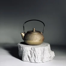 Бетонная имитация дерева пень чайный стол силиконовая форма Настольный набор Креативный китайский стиль держатель чайного горшка