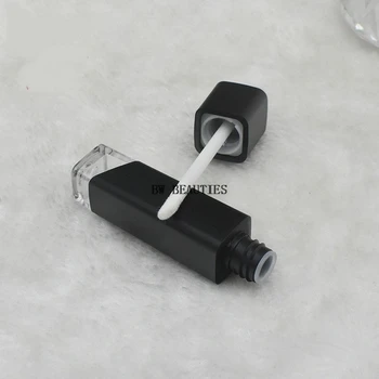

500Pcs/Lot 5ML empty lip gloss tube High grade lip glaze tube empty lip gloss bottle with makeup brushes