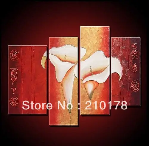 

handmade oil painting on canvas modern 100% Best Art Flower oil painting original directly fromartist FL4-026