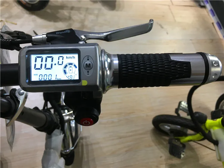 Поворотная дроссельная заслонка 36v48v с ЖК-цифровым дисплеем акселератор руля ручки для электрического велосипеда скутер трехколесный велосипед ATV запчасти