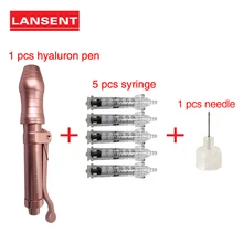 One Set 0.3 ml Pink Hyaluron Pen Syringe Converter Mesotherapy Gun Hyaluronic Pen Anti Wrinkle Hyaluron Pen Skin Rejuvenation hyaluron pen portable no needle hyaluronic pen mesotherapy hyaluronic acid serum solution skin facial care gun