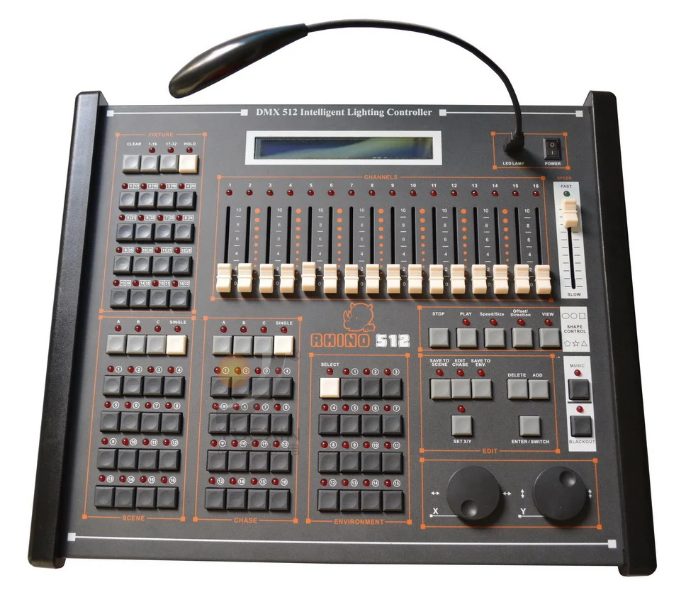 

Rhino 512 console stage moving head light DMX 512 controller new channel dmx console stage dj disco equipment