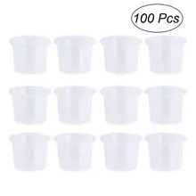 100 шт. чернил для татуажа, колпачки одноразовые чашки постоянная ресница макияж татуаж бровей пигмент контейнер татуировки Наборы поставки 15 мм L