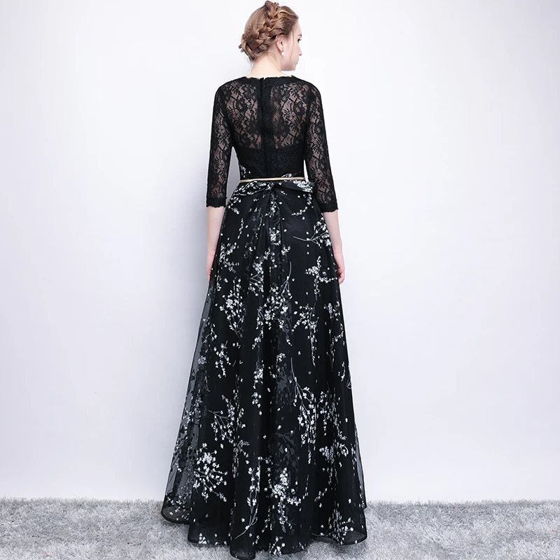 SOCCI Weekend Robe De Soiree новинка вечернее платье для банкета простое черное кружевное