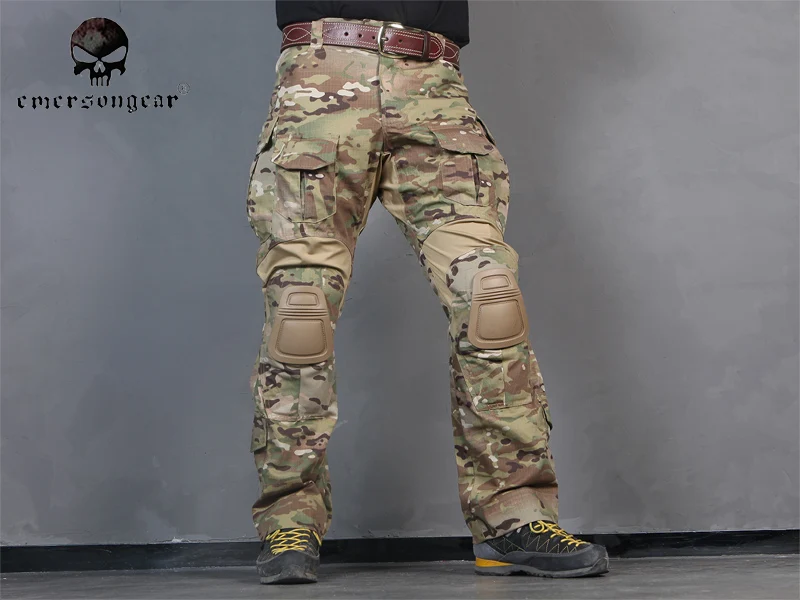 EMERSON боевые G3 брюки армейские для страйкбола с наколенником EM9351|multicam tropic pants|g3