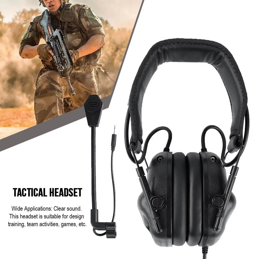 

Clear Sound Removable Design Helmet-type Noise Reduction Tactical Headset Game Headphone For Design Training Team Activities