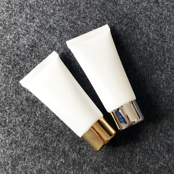 

300pcs/lot 40g empty white plastic soft tube for cosmetics packaging,40ml sample container bottles ,cream cosmetic container