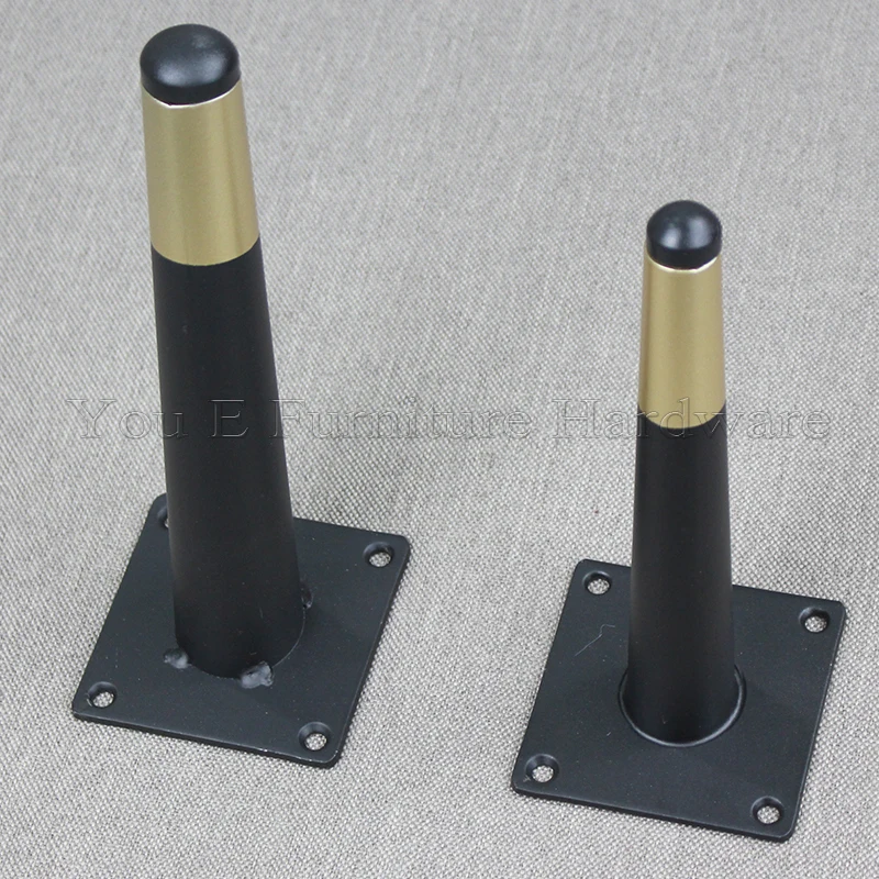 furniture parts metal leg declining Tapered Sofa Cupboard Cabinet Leg black and golden chair feet New style furniture leg