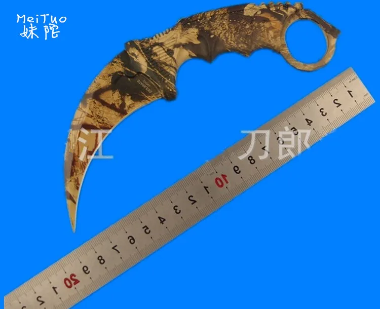 LLxxmm Новый CS GO Counter Strike Karambit нож для шеи настоящий игровой оптовая продажа с