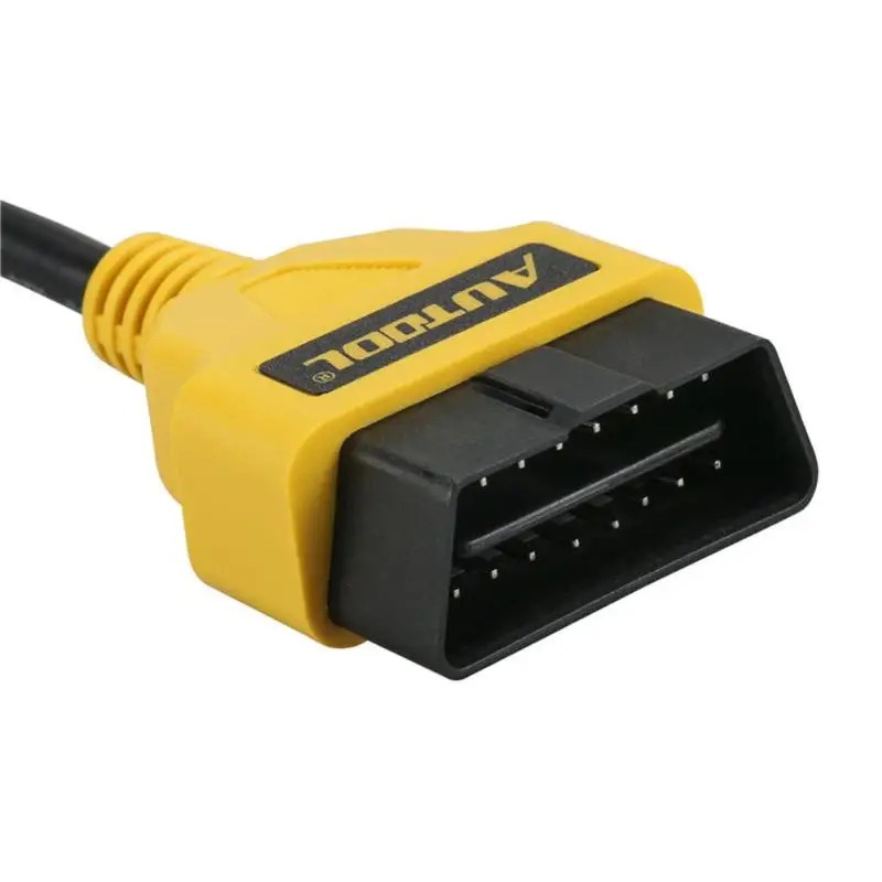 AUTOOL автомобиль OBD 2 II соединитель для удлинителя 16Pin 14/30/150 см Авто OBD2 диагностический адаптер продлить провода для Старт X431 подушка безопасности